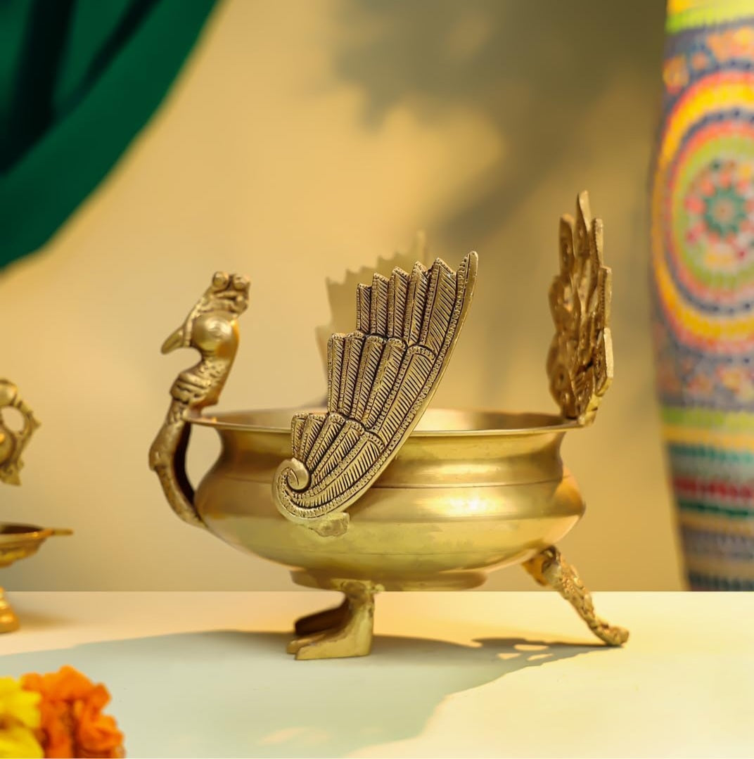 aman antique shop |Urli Mor Urli Bowl | Unique Home Decoration iteam | 8inch