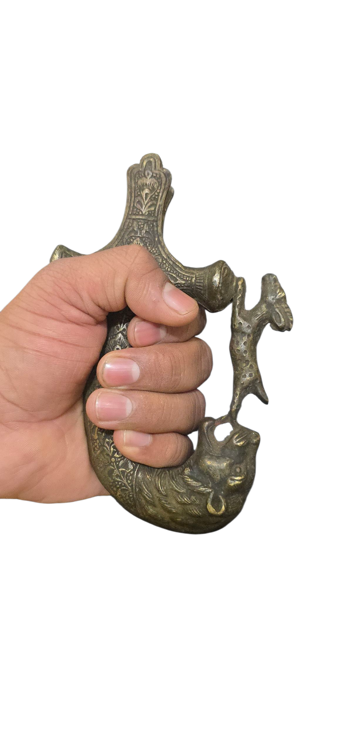 Talwar Mot Brass Metal Old Antique piece