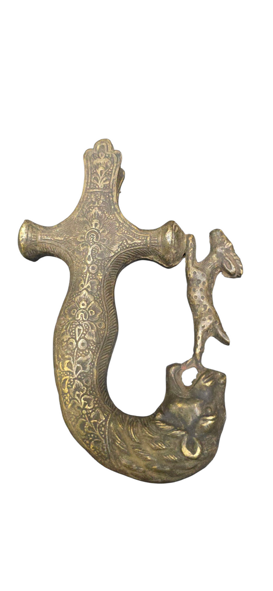 Talwar Mot Brass Metal Old Antique piece