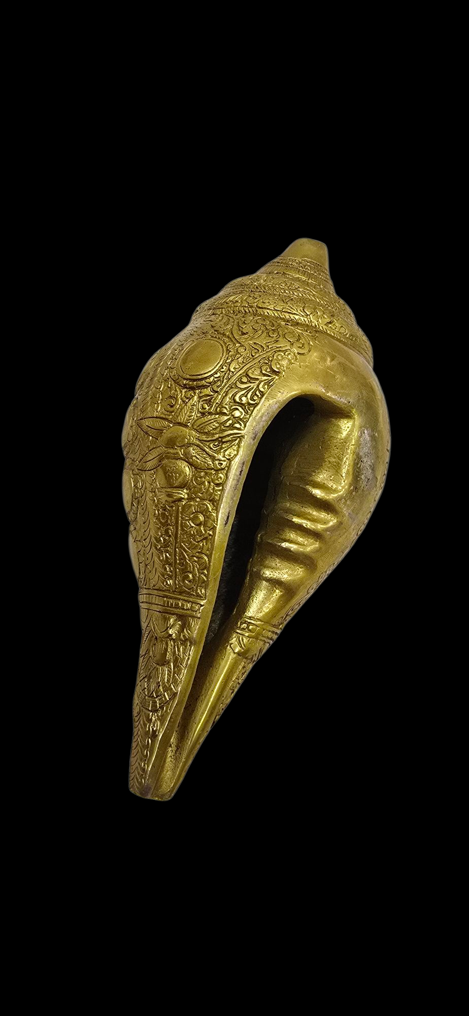 Brass Vishnu Carving Shank
