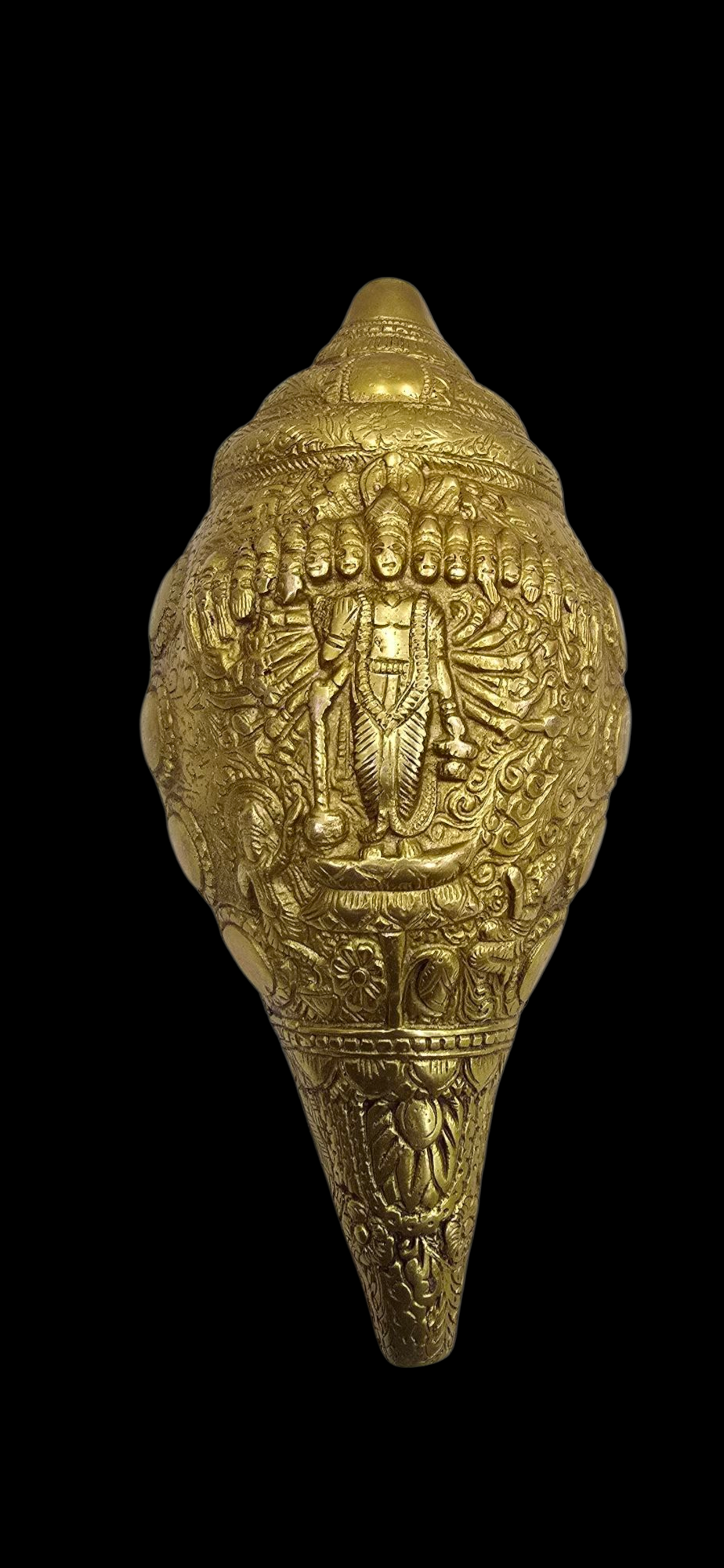 Brass Vishnu Carving Shank