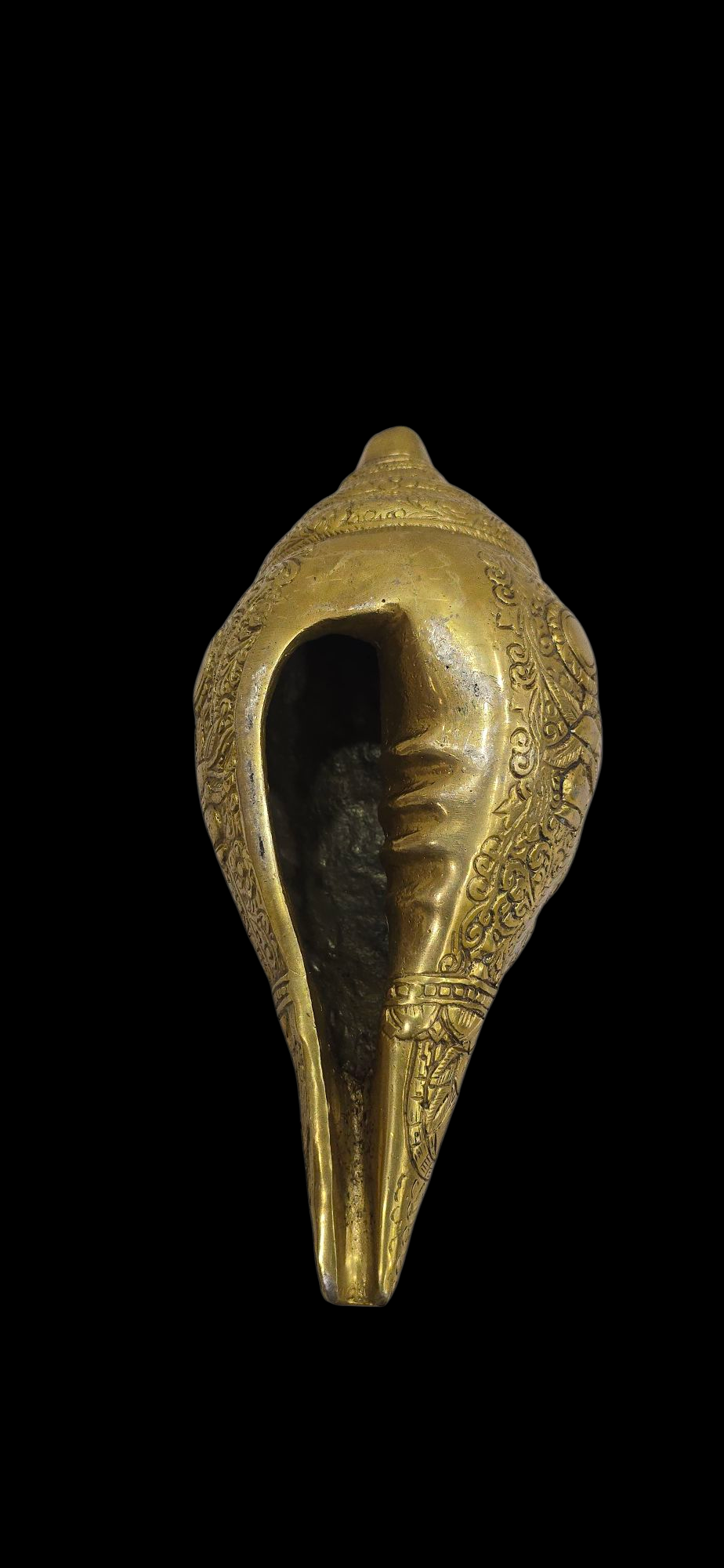 Brass Vishnu Carving Shank